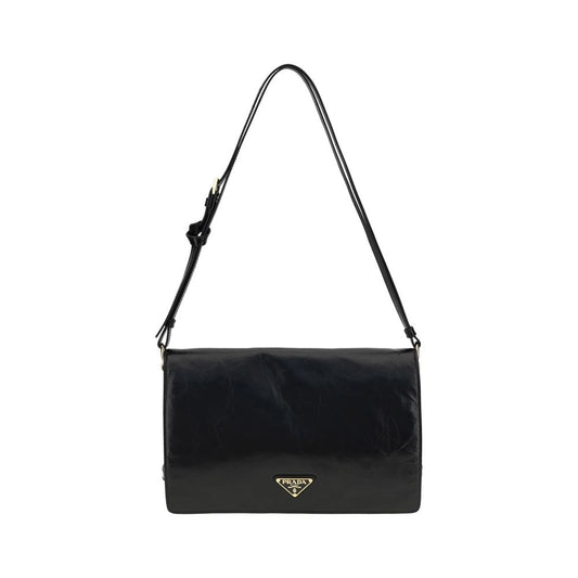 Crinkled leather Shoulder Bag