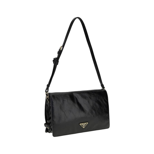Crinkled leather Shoulder Bag