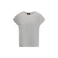 T-Shirt with tulle appliqués