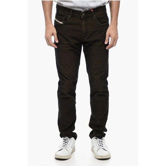 Brown Cotton Jeans Denim