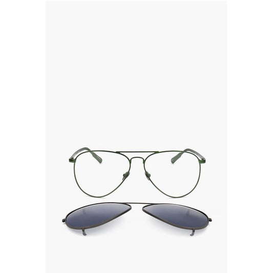 KRIS VAN ASSCHE Aviator Sunglasses with Removable Mask