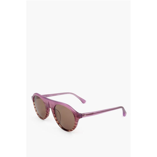 DRIES VAN NOTEN Aviator Sunglasses with Patterned Frame