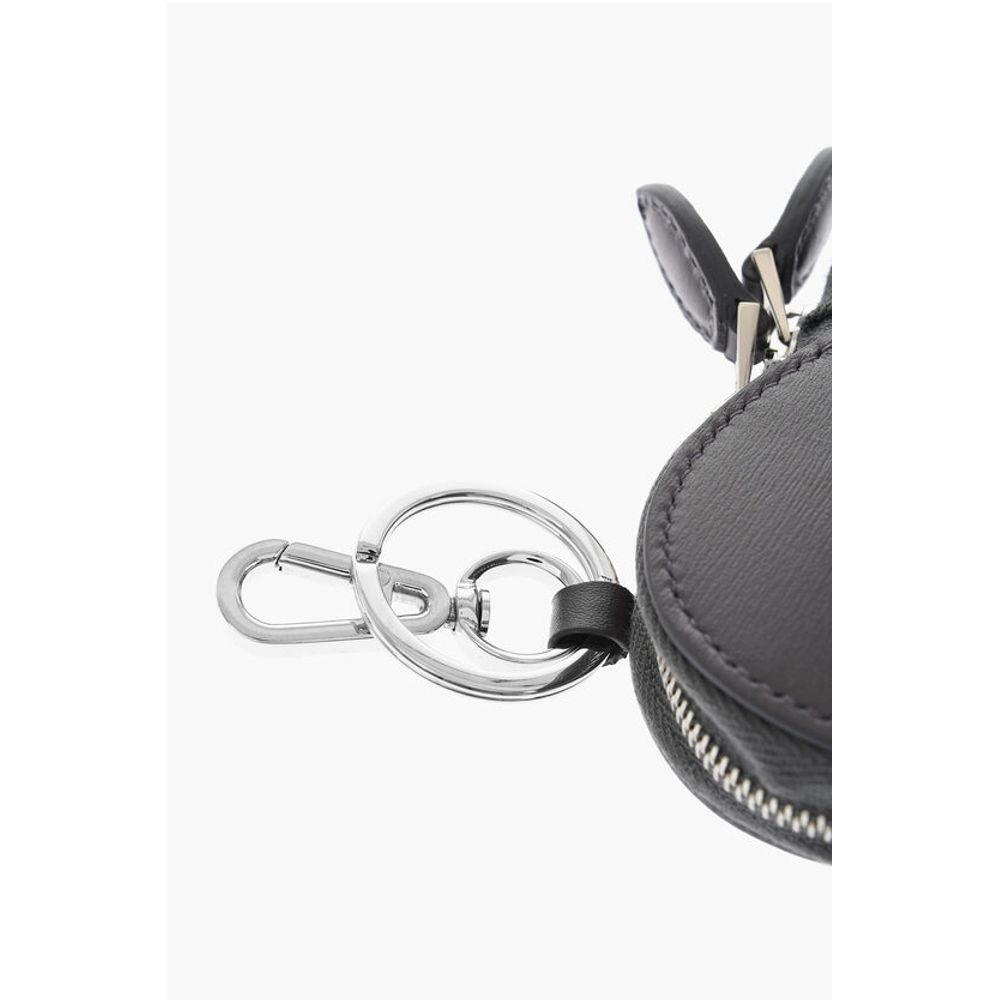 Leather HEART Zipped Wallet with Carabiner