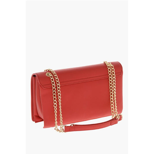 LOVE Faux Leather Shoulder Bag with Maxi Golden Logo
