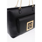 LOVE Faux Leather Tote Bag with Golden Details