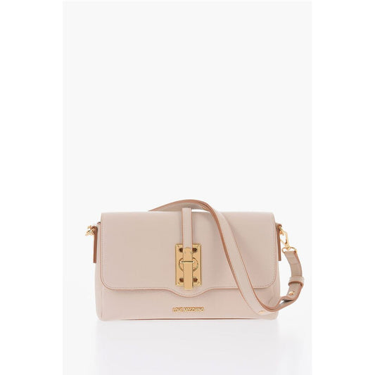 LOVE Faux Leather Shoulder Bag with Golden Details