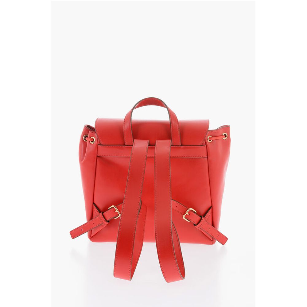 LOVE Faux Leather Backpack with Golden Logo