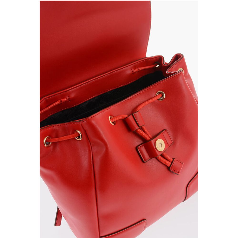 LOVE Faux Leather Backpack with Golden Logo