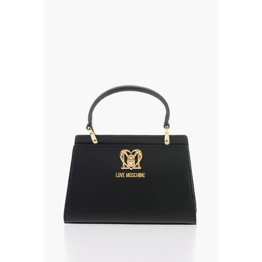 LOVE Solid Color Handbag with Removable Faux Fur Handle
