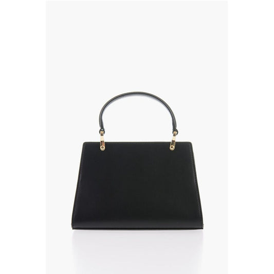 LOVE Solid Color Handbag with Removable Faux Fur Handle
