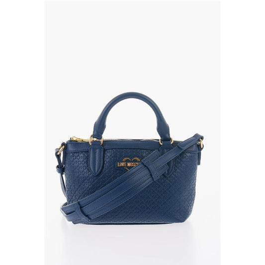 LOVE Faux Leather VALENTINA Crossbody Bag with all-Over Hear
