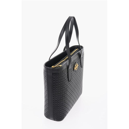 LOVE Faux Leather VALENTINA Tote Bag with All-Over Hearts