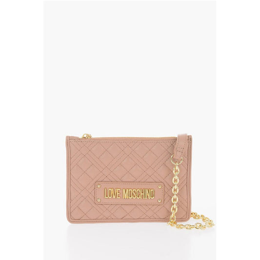 LOVE Quilted Faux Leather Clutch with Removable Chain Should