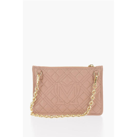 LOVE Quilted Faux Leather Clutch with Removable Chain Should