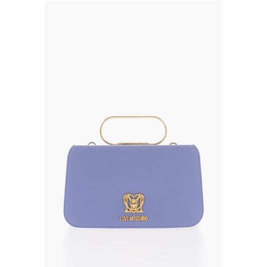 LOVE Solid Color Handbag with Removable Faux Fur Handle