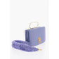 LOVE Solid Color Handbag with Removable Faux Fur Handle