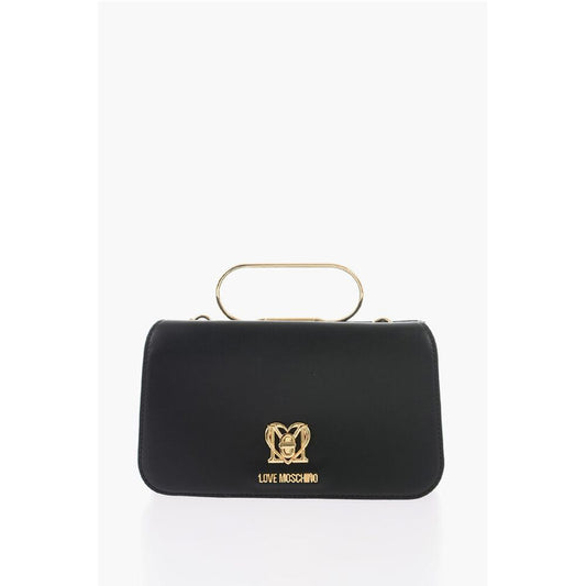 LOVE Solid Color Handbag with Removable Faux Fur Handle