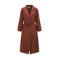 Belted linen Coat