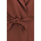Belted linen Coat