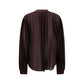 Shirt with fringed collar