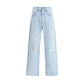 Wide-leg Morgan Jeans