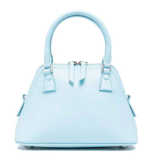 Blue Leather Handbag