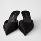 Black Satin Sabot