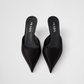 Black Satin Sabot