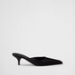 Black Satin Sabot