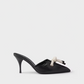 Black Nappa Leather Rope Detail  Sandals
