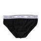 Black Cotton Stretch Regular Brief Underwear