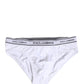 White Cotton Stretch Regular Brief Underwear