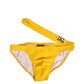 Yellow Waistband Logo Beachwear Brief Swimwear