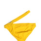 Yellow Waistband Logo Beachwear Brief Swimwear