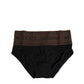 Black Cotton Stretch Regular Brief Underwear