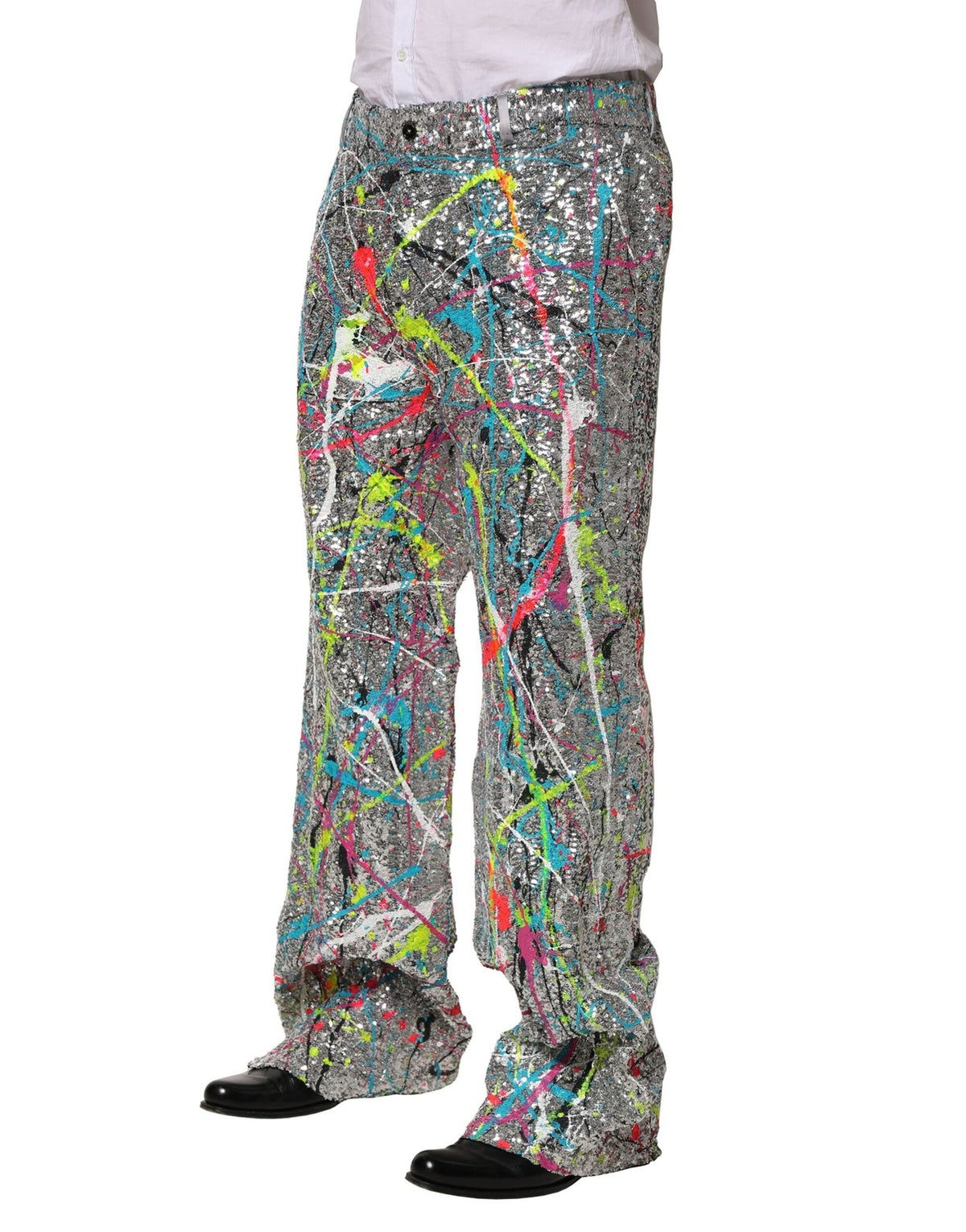 Multicolor Sequined Embellished Pants