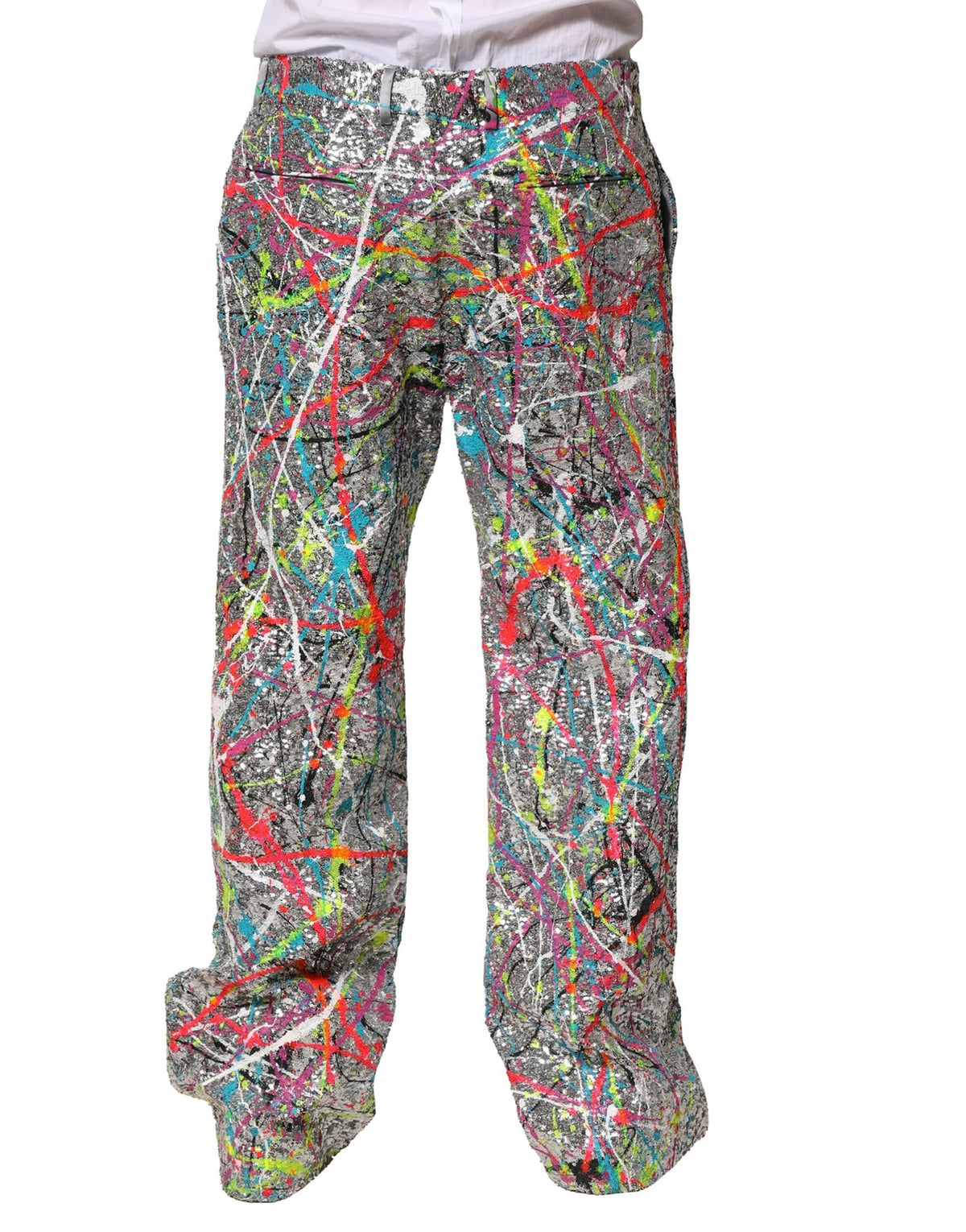 Multicolor Sequined Embellished Pants