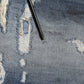 Blue Washed Tattered Cotton Men Jeans