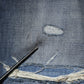 Blue Washed Tattered Cotton Men Jeans
