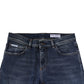 Blue Washed Skinny Cotton Denim Jeans
