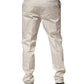 White Cotton Dress Slim Formal Pants