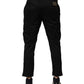 Black Cotton Dress Slim Formal Pants