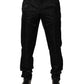 Black Cotton DG Crown Dress Pants