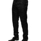 Black Cotton DG Crown Dress Pants