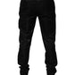 Black Cotton DG Crown Dress Pants