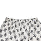 White Floral Silk Casual Lounge Pants