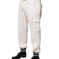 White Cotton Cargo Jogger Men Pants