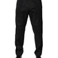 Black Cotton Dress Slim Formal Pants