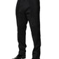 Black Cotton Dress Slim Formal Pants