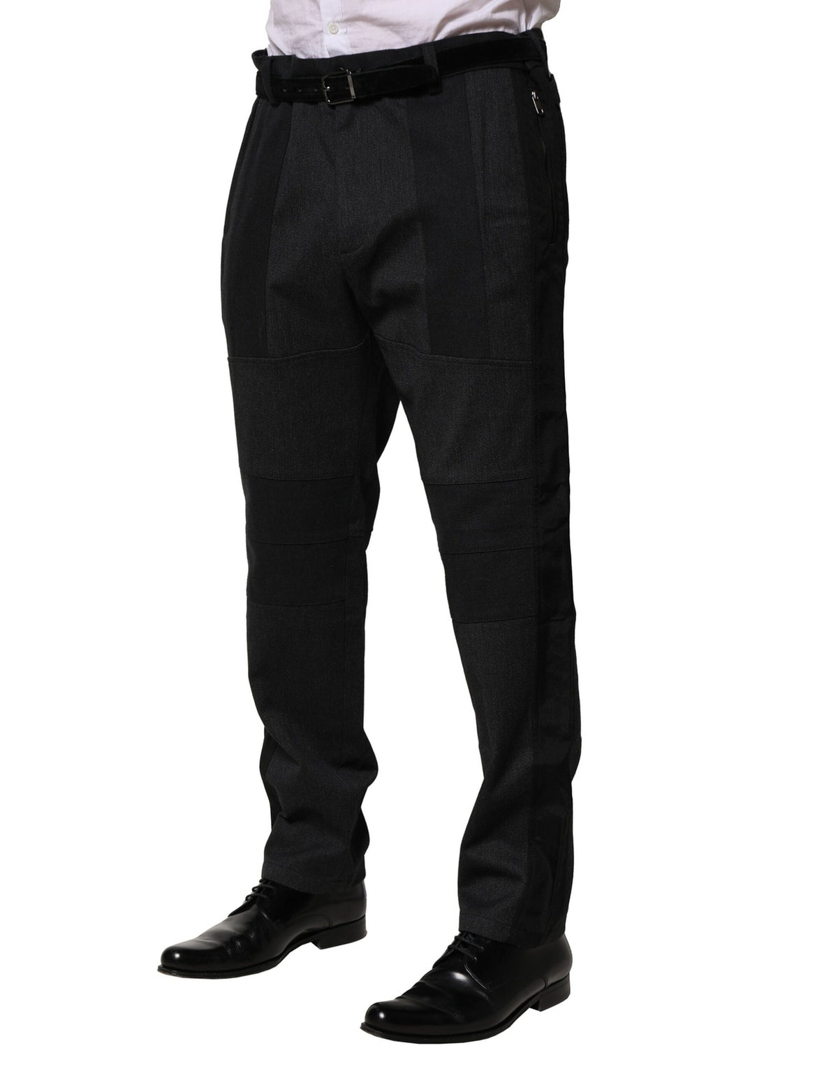 Black Cotton Dress Slim Formal Pants